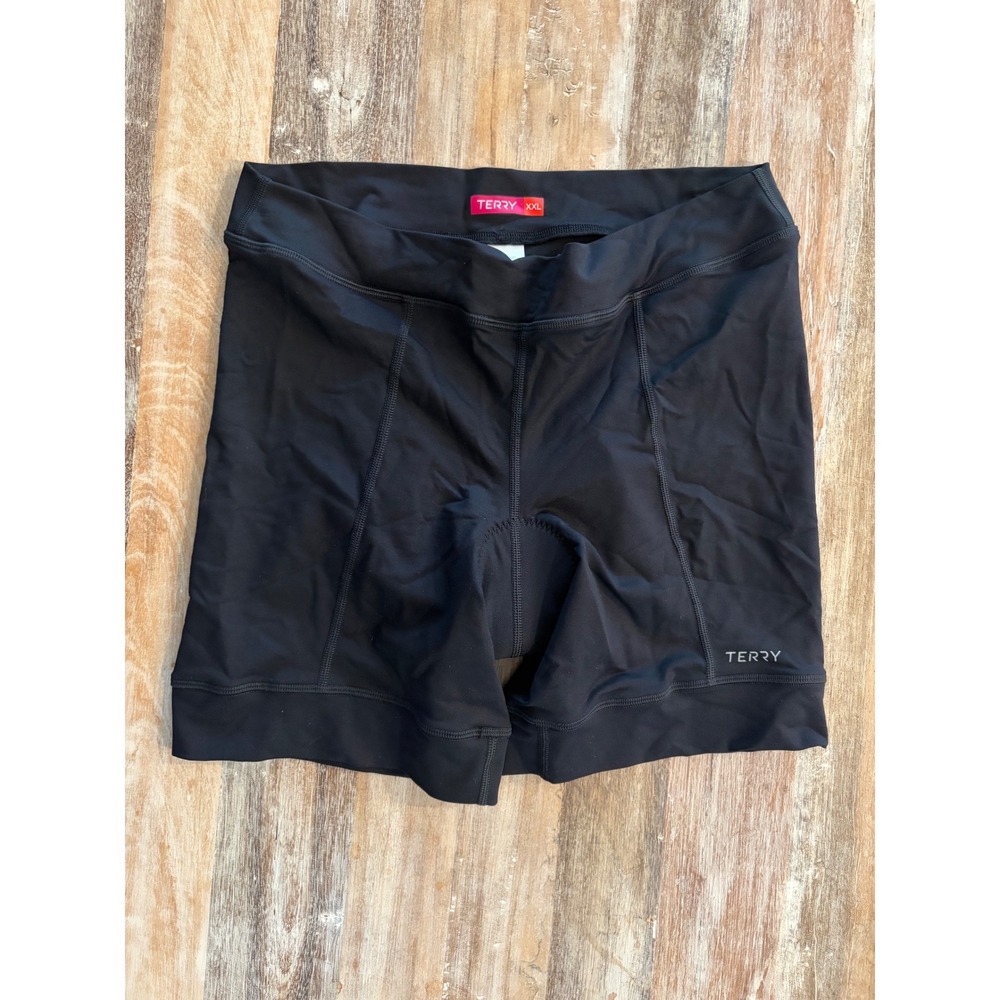 Terry Womens XXL Padded Cycling Shorts Black Bike Shorts Style 610016